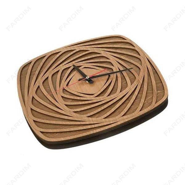 طرح لیزر ساعت دیواری مدل سپیدار