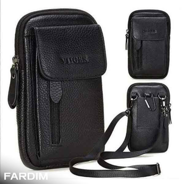 طرح برش لیزر کیف چرم دوشی مردانه